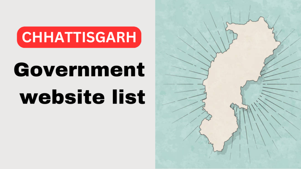 Chhattisgarh Government website list